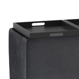 Avalon - Multi Functional Storage Ottoman by Simpli-Home | Bel Furniture