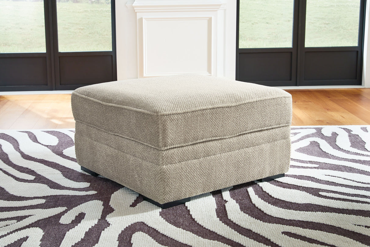 Calnita - Sisal - Ottoman With Storage by Benchcraft® | Bel Furniture