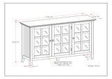 Acadian - Wide Storage Cabinet - Distressed Gray