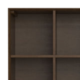 Banting - 9 Cube Bookcase With Drawers - Walnut Brown by Simpli-Home | Bel Furniture