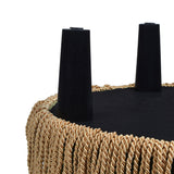 Yolanda - Round Upholstered Accent Ottoman by Jennifer Taylor Home | Bel Furniture