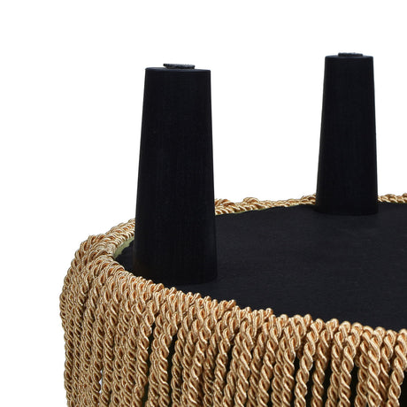 Yolanda - Round Upholstered Accent Ottoman by Jennifer Taylor Home | Bel Furniture