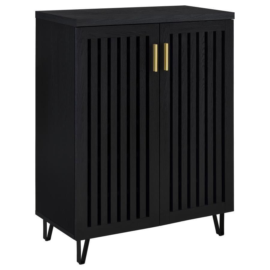 Brixton - 2-Door Entryway Shoe Storage Cabinets Black by Coaster Fine Furniture | Bel Furniture