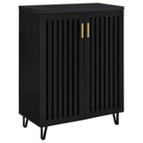 Brixton - 2-Door Entryway Shoe Storage Cabinets Black by Coaster Fine Furniture | Bel Furniture
