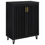 Brixton - 2-Door Entryway Shoe Storage Cabinets Black by Coaster Fine Furniture | Bel Furniture