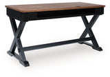 Wildenauer - Brown / Black - Home Office Desk by Signature Design by Ashley® | Bel Furniture