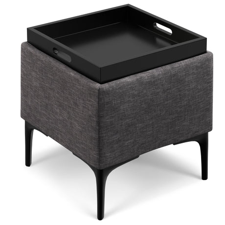 Natasha - Multifunctional Storage Ottoman With Tray - view 11