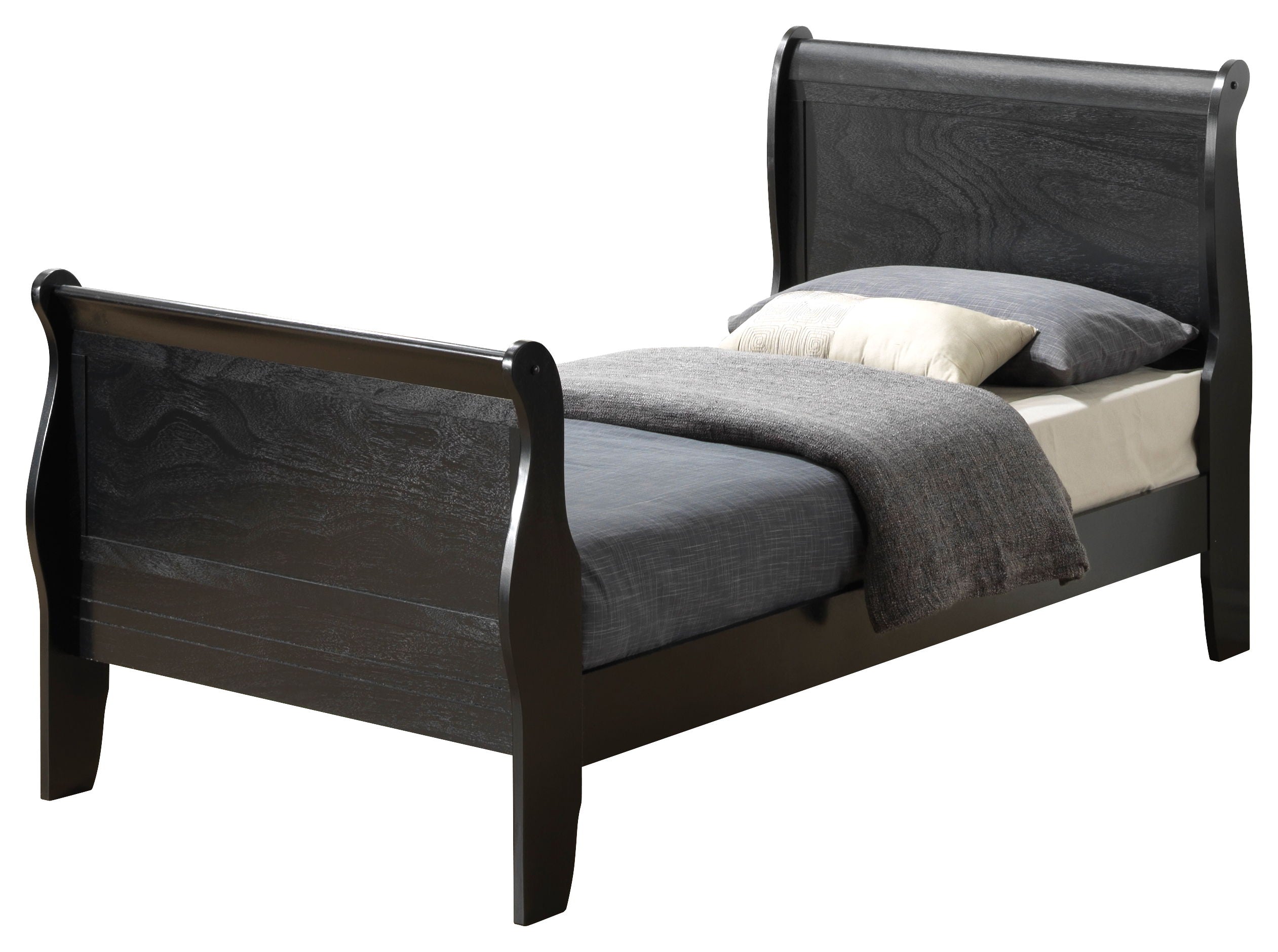 Louis Phillipe - Sleigh Bed