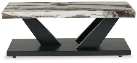 Cendill - Dark Brown / White / Black - Occasional Table Set (Set of 3) by Signature Design by Ashley® | Bel Furniture