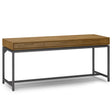 Banting - Mid Century Wide Desk, Handcrafted Light Brown by Simpli-Home | Bel Furniture