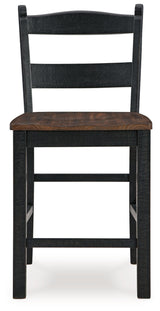 Valebeck - Black / Brown - Barstool (Set of 2) by Signature Design by Ashley® | Bel Furniture