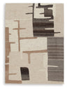 Kencher - Rug Dark Brown 5' x 7' by Signature Design by Ashley® | Bel Furniture