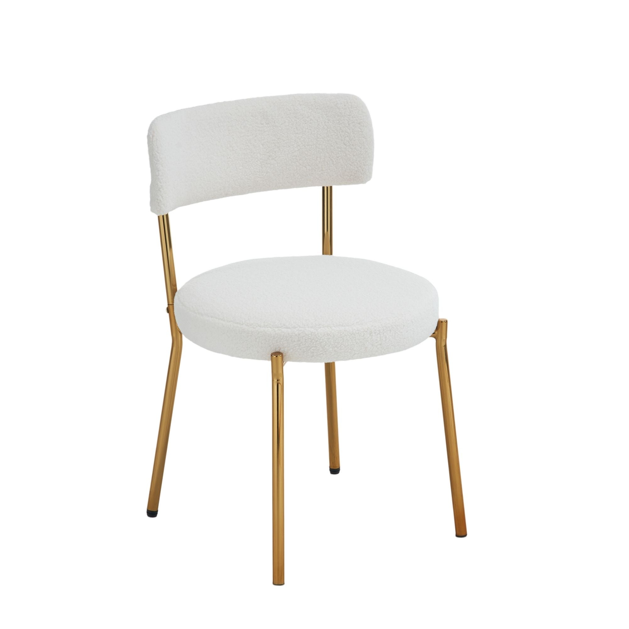 Mid-Century Modern Dining Chairs - Gold Legs