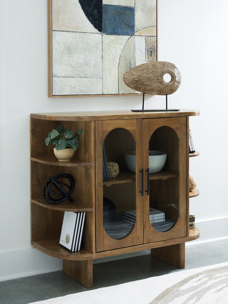 Niall - Accent Cabinet - Light Brown - view 3
