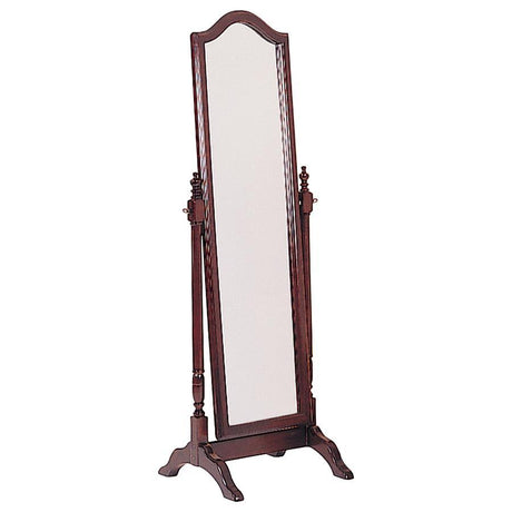 Cabot - Wood Adjustable Length Cheval Mirror Dark Brown by CoasterEveryday | Bel Furniture