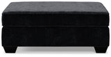 Lavernett - Oversized Accent Ottoman - Charcoal