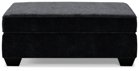 Lavernett - Oversized Accent Ottoman - Charcoal