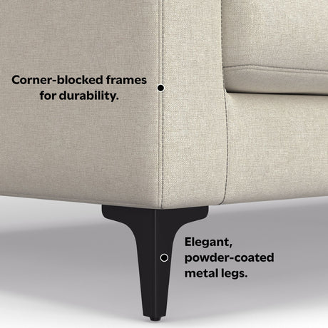 Ava - Mid Century Corner Sectional Sofa Handcrafted - view 7