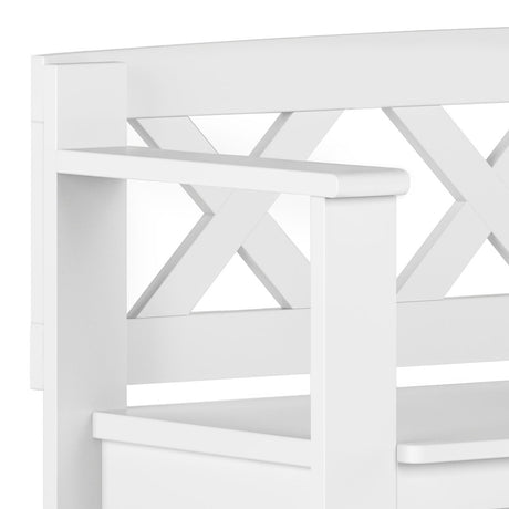 Amherst - Small Transitional Entryway Storage Bench - view 12