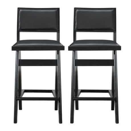 Keira - Bar Stool (Set of 2) - Black by Ashcroft Furniture | Bel Furniture
