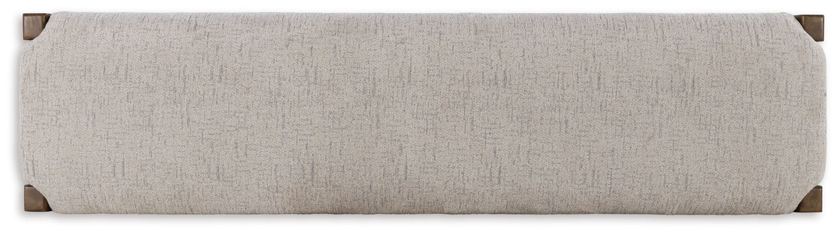 Cabalynn - Oatmeal / Light Brown - Large Uph Dining Room Bench by Signature Design by Ashley® | Bel Furniture