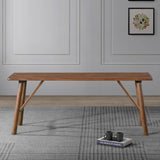 Molly - Bench - Walnut Brown by Ashcroft Furniture | Bel Furniture