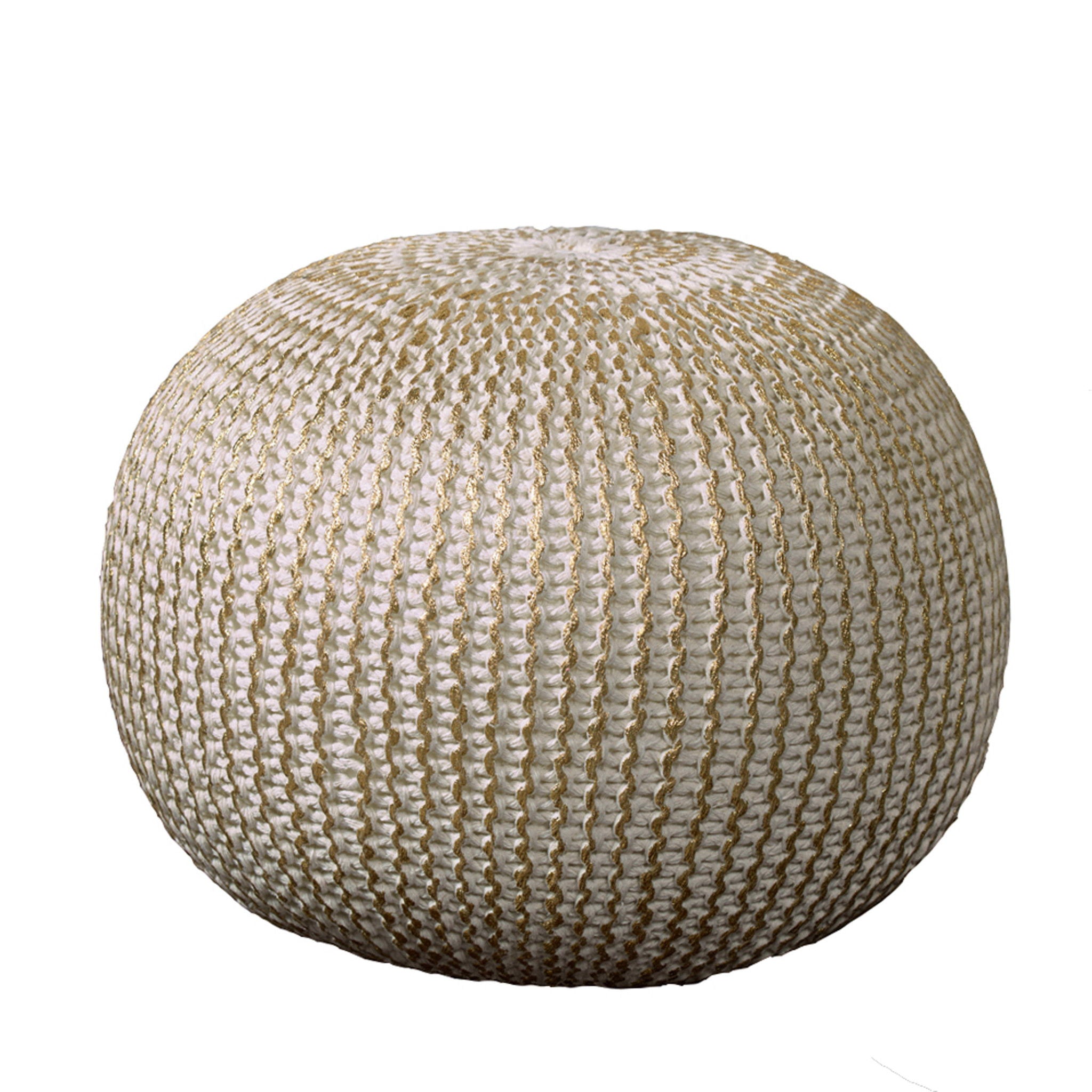 Cotton Ottoman - Gold