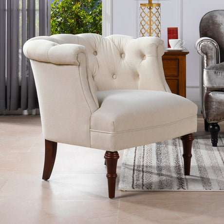 Katherine - Tufted Accent Chair by Jennifer Taylor Home | Bel Furniture