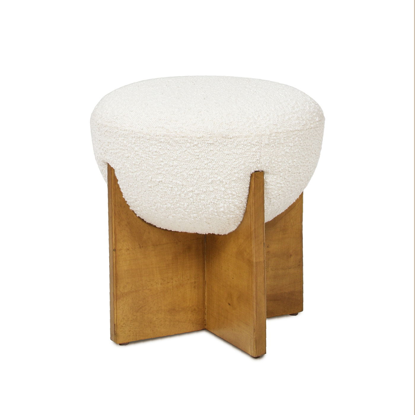 Bali Round Upholstered Ottoman - Thumbnail 4
