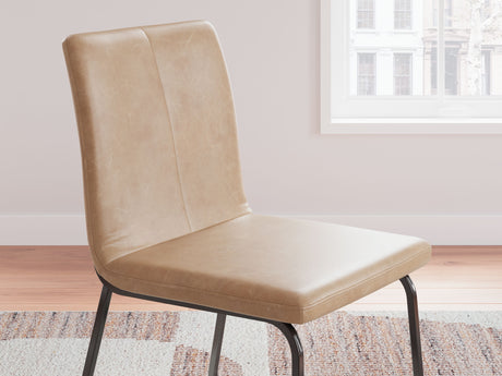 Pharwynn - Toast - Dining Upholstered Side Chair (Set of 4) by Signature Design by Ashley® | Bel Furniture