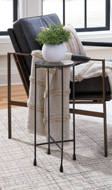 Newgoren - Clear / Black - Accent Table by Signature Design by Ashley® | Bel Furniture