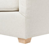Ada - Flared Arm Contemporary Sofa With Lumbar Pillows - Flax White by Jennifer Taylor Home | Bel Furniture