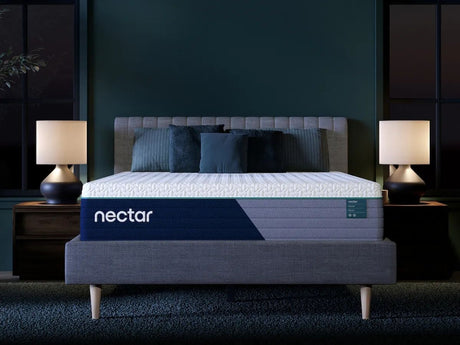 Nectar Premier Hybrid 5.1 - Mattress White by Nectar | Bel Furniture