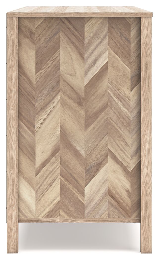 Battelle - Tan - Six Drawer Dresser by Signature Design by Ashley® | Bel Furniture