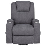 Louie - Chenille Upholstered Power Lift Massage Chair