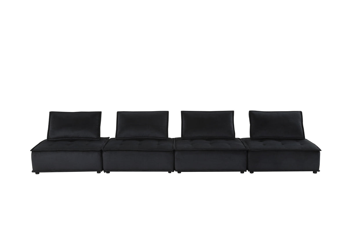Anna - Velvet Modular Sofa by Lilola Home | Bel Furniture