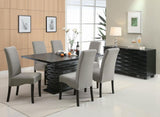 Stanton - Rectangular Dining Table - Black by CoasterEssence | Bel Furniture