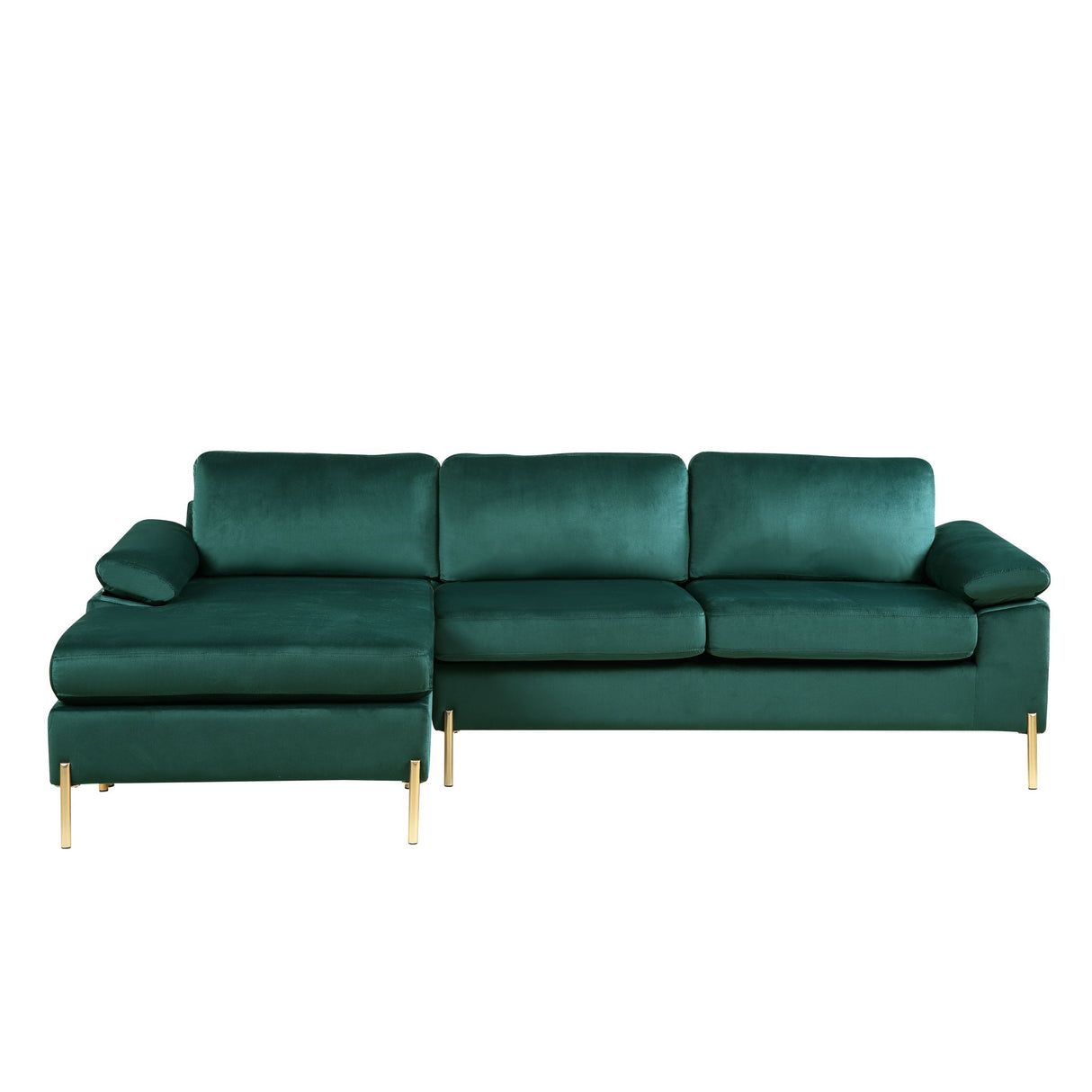 Shannon - Velvet Sectional Sofa With Chaise by Cynthia's Furniture | Bel Furniture