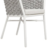 Rowan - Rope Barrel Back Patio Dining Chairs (Set of 2) - Optic White by Jennifer Taylor Home | Bel Furniture