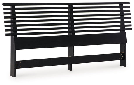 Danziar - Slat Headboard Black by Signature Design by Ashley® | Bel Furniture