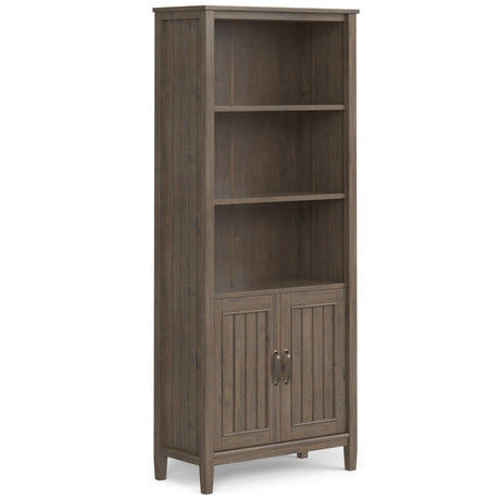 Lev - Bookcase - Smoky Brown by Simpli-Home | Bel Furniture