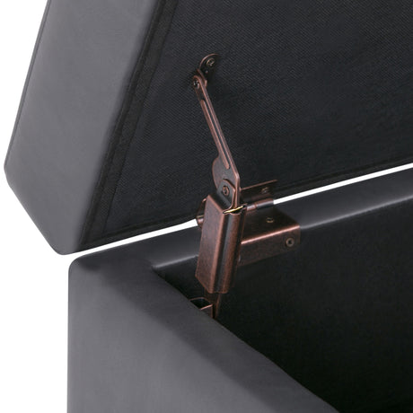 Oregon - Contemporary Storage Ottoman Bench With Tray - view 16