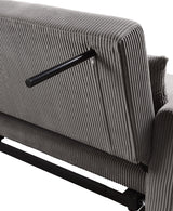 Justine - Convertible Sleeper Loveseat - Brown