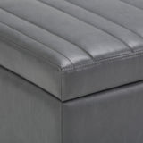Darcy - Upholstered Storage Ottoman Bench
