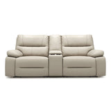 Malibu - Modern Power Motion 3 Piece Reclining Loveseat Sofa With Cup Holders - Cream Taupe Beige by Jennifer Taylor Home | Bel Furniture