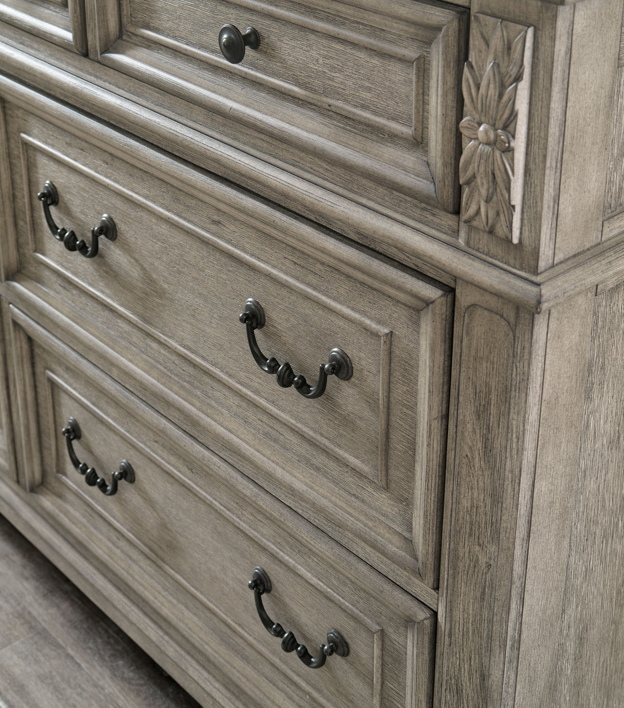 Lodenbay - Antique Gray - Dresser, Mirror by Signature Design by Ashley® | Bel Furniture