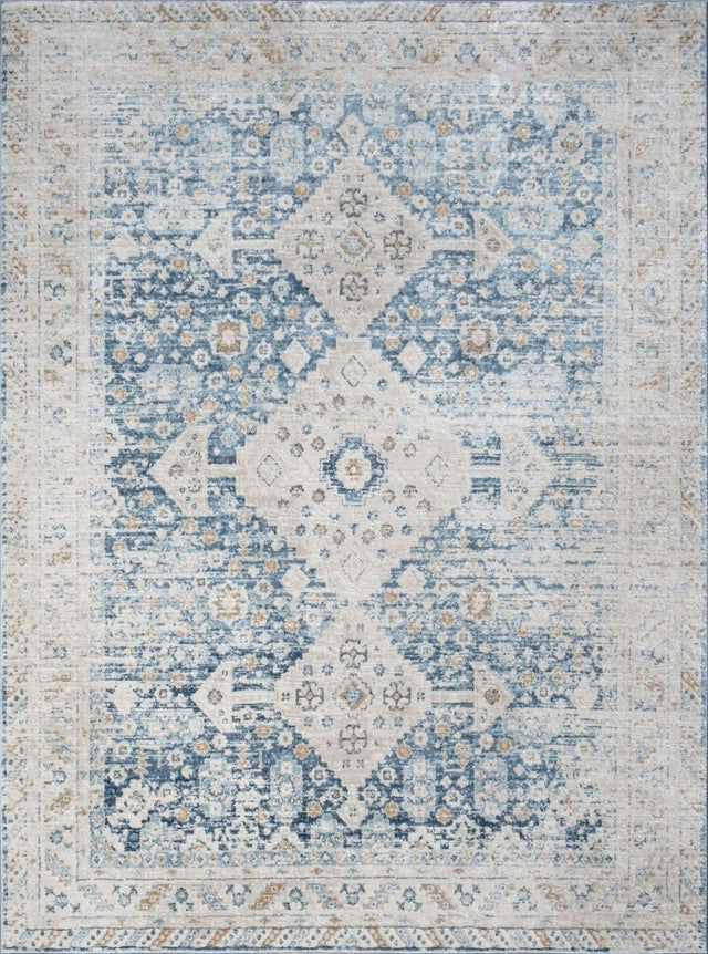 Noble - GC_GEN7003 Area Rug Blue by Icona Home Decor | Bel Furniture