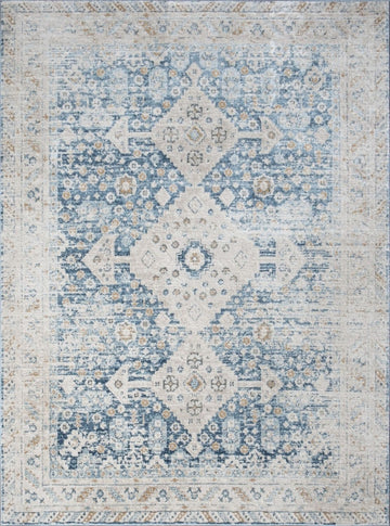 Noble - GC_GEN7003 Area Rug Blue by Icona Home Decor | Bel Furniture