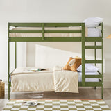 Modern Simple Solid Wood Bunk Bed by Walker Edison | Bel Furniture