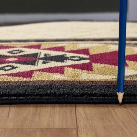 Tribes - 5'3" X 7'3" Polypropylene, Southwest Area Rug - Cream - view 4